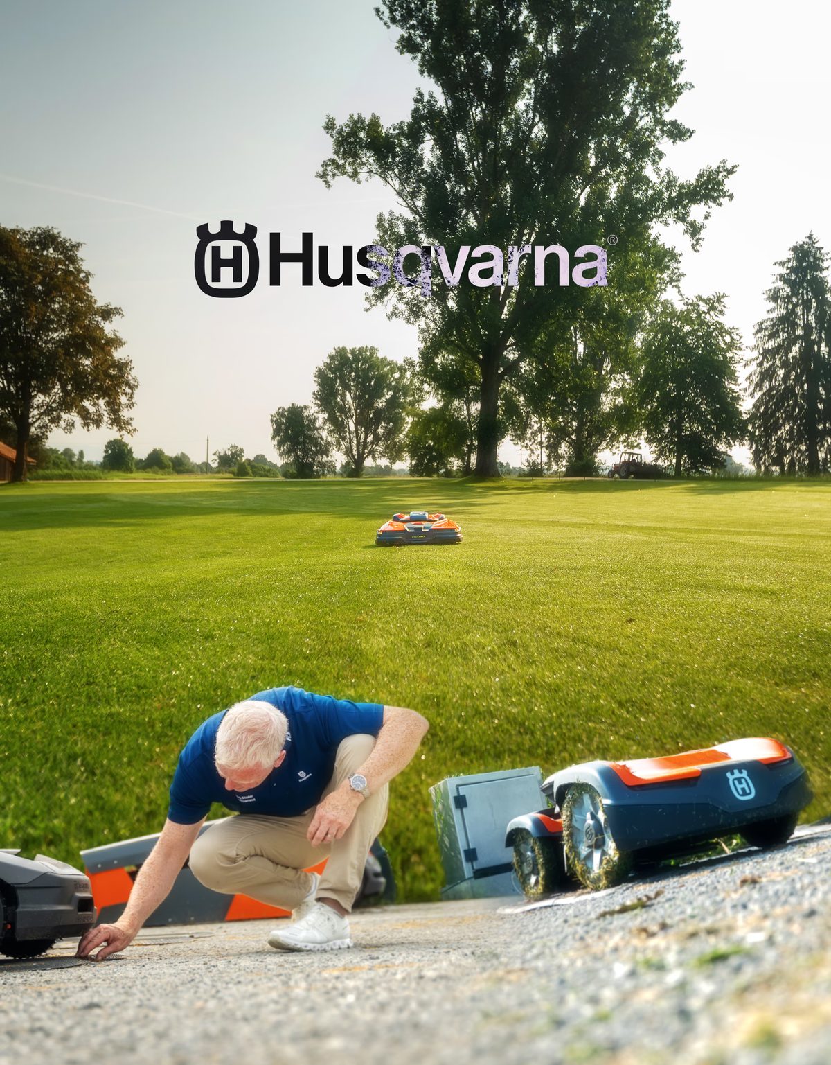 Husqvarna: Mähroboter auf dem Golfplatz Limpachtal